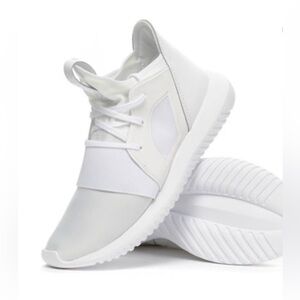 White Adidas Tubular Sneaker